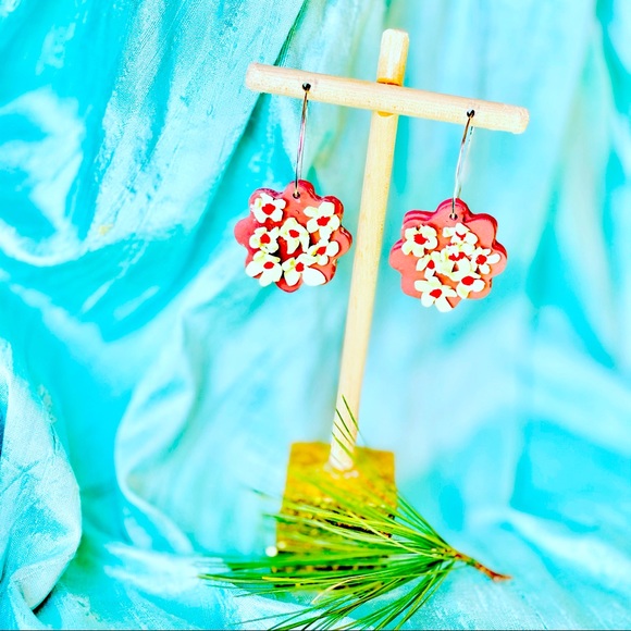 Clay earrings for sale - Picture 1 of 2